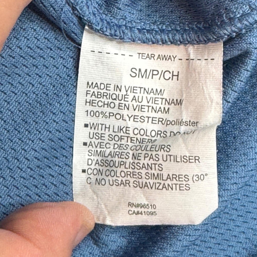 Under Armour Mens HeatGear Polo Shirt Blue Heather Stripe Loose Fit Small - Picture 7 of 7